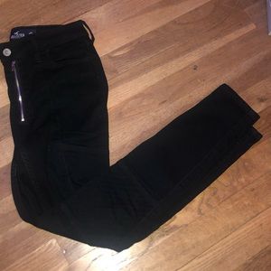 Black zip up jeans